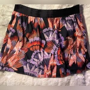 Flowy Women's Mini Skirt with Floral Design